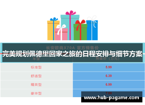完美规划佩德里回家之旅的日程安排与细节方案