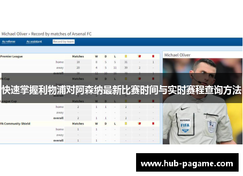快速掌握利物浦对阿森纳最新比赛时间与实时赛程查询方法 快速掌握利物浦对阿森纳最新比赛时间与实时赛程查询方法