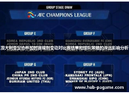 澳大利亚足协杯加时赛规则变动对比赛结果和球队策略的深远影响分析 澳大利亚足协杯加时赛规则变动对比赛结果和球队策略的深远影响分析